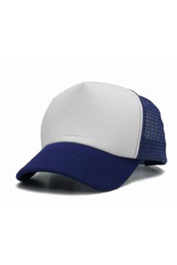 Vintage 2 Tone Foam Trucker Hat Cap , White Royal