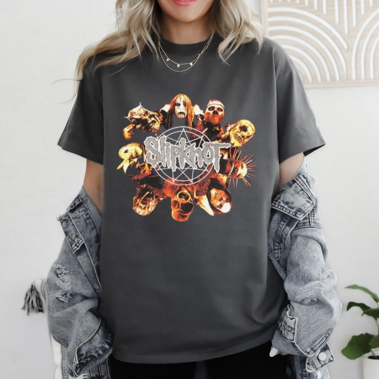 Vintage 2001 Slipknot T-shirt Hardcore Metal Band T Shirt 