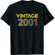 Vintage 2001 T Shirt Best Year 2001 Original Genuine Classic