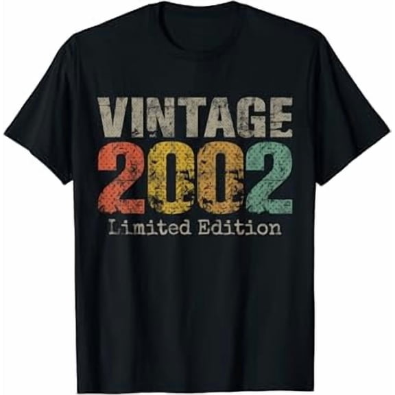 Vintage 2002 19th Birthday 19 Year Old T-Shirt
