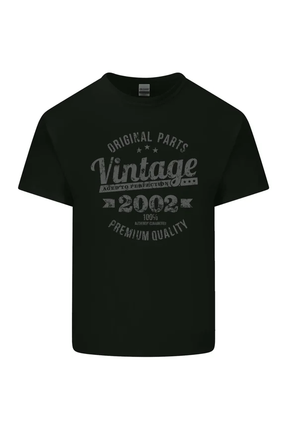 Vintage 2002 Classic 23rd Birthday Retro Aged to Perfection Gift Unisex T-Shirt, up to size 5XL
