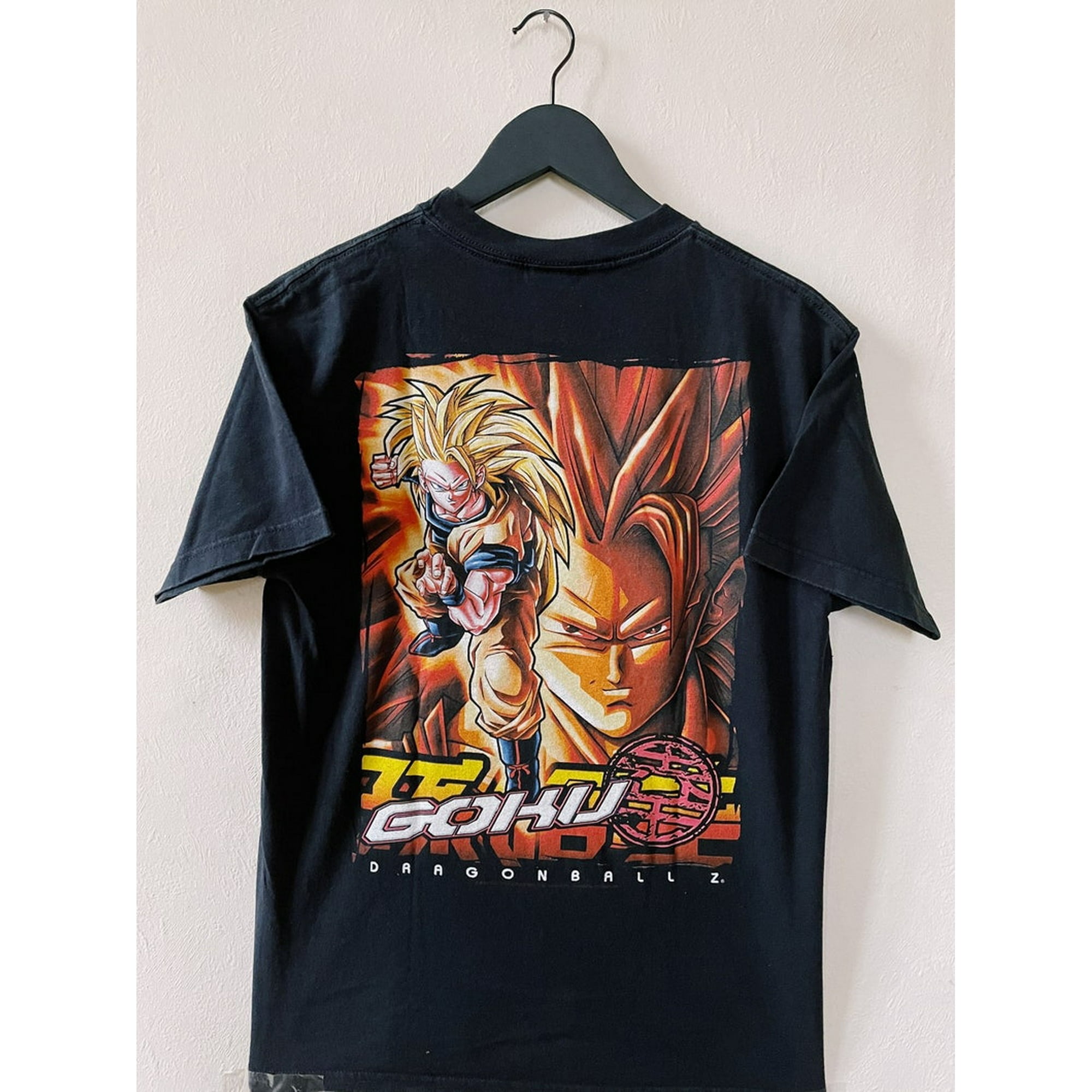 Vintage 2002 Dragon Ball Z Goku Super Saiyan 3 T-shirt Black