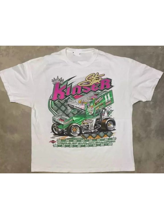 Vintage 2002 Steve Kinser World of Outlaw Sprint Car T-Shirt, Sprint Car T-Shirt