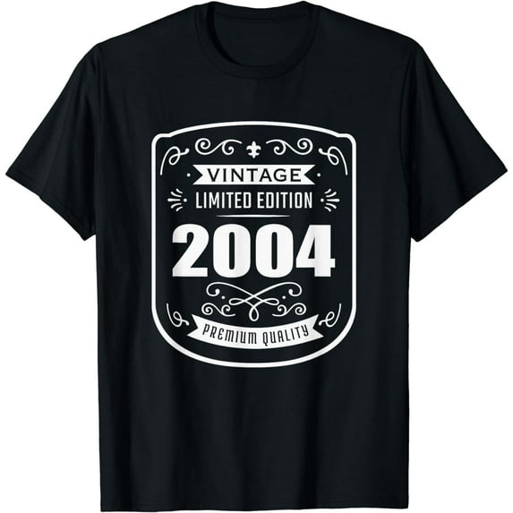 Vintage 2004 Classic 20 Years Old 20th Birthday Men Women T-Shirt