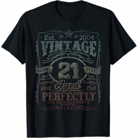 Vintage 2004 Edition Shirt 21 year old 21st Birthday T-Shirt