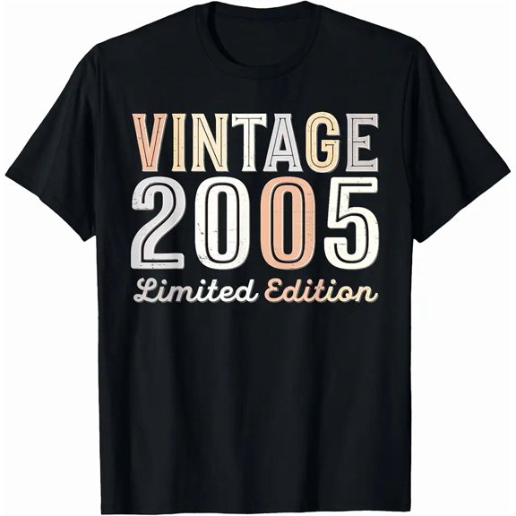 Vintage 2005 Edition 20th Birthday 20 Years Old Bday T-Shirt