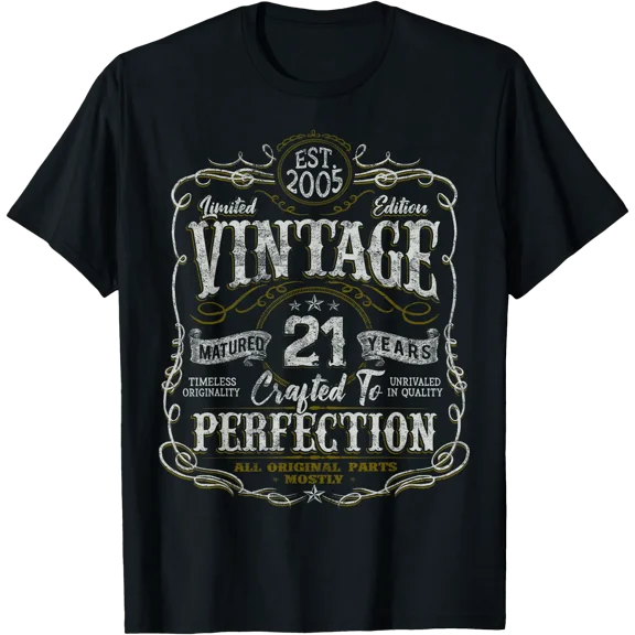 Vintage 2005 Limited Edition Shirt 21 Year Old 21St Birthday T-Shirt, Unisex T-Shirt