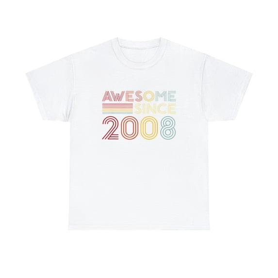 Vintage 2008 Made in 2008 Awesome Since 2008 T-Shirt