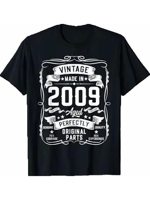 Vintage 2009 17yr 17th Birthday Gifts for Boys 17 Years Old T-Shirt