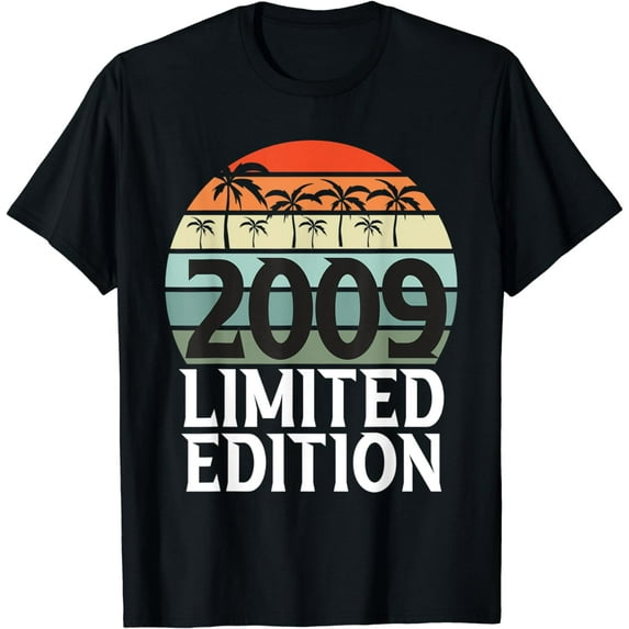 Vintage 2009 Limited Edition 2009 Year of Birth Birthday T-Shirt