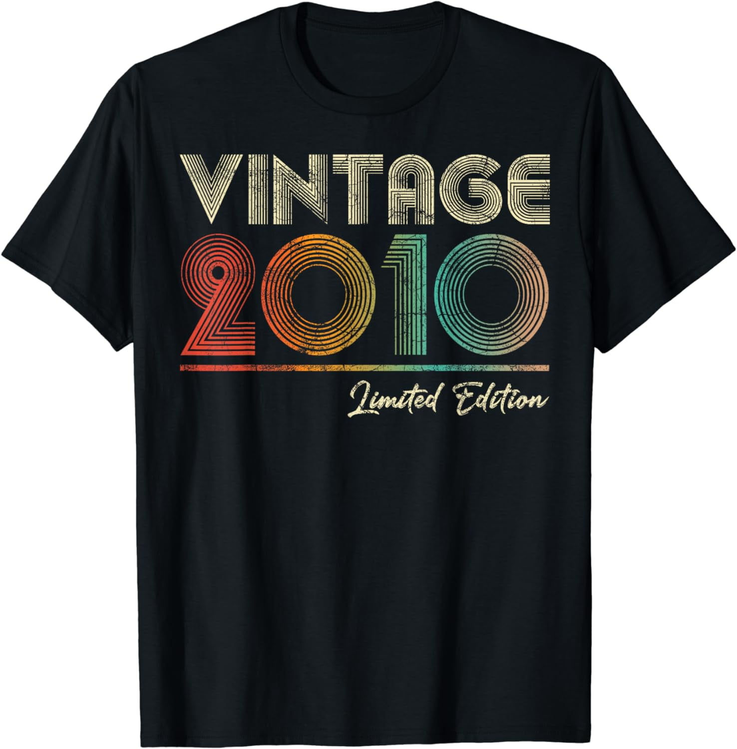 Vintage 2010 14 Year Old 14th Birthday Gift for Girls Boys T-Shirt