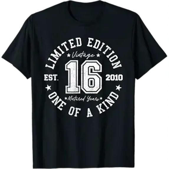 Vintage 2010 16th Birthday 16 Years Old T-Shirt