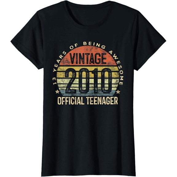 Vintage 2010 Tee: A Timeless Keepsake for 13th Birthday