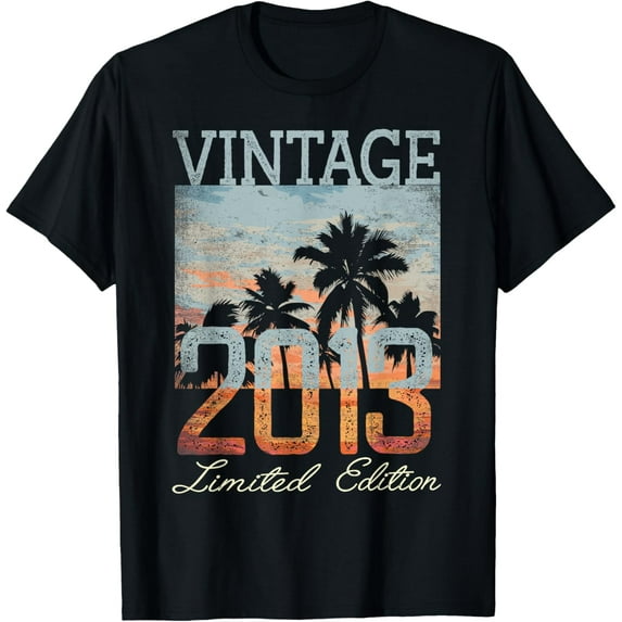 Vintage 2013 Limited Edition 11th Birthday 11 Year Old Gifts T-Shirt