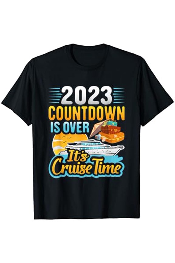 Vintage 2023 Cruise Countdown Family Vacation Trip Cruising T-Shirt - Perfect Gifts For Everyone