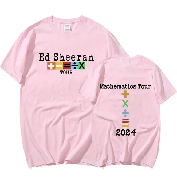 Vintage 2024 Concert Tour T Shirt Fans Gift 100% Cotton Casual T-Shirts Men'S Vintage Hip Hop Tee Shirt Oversized LIGHT PINK