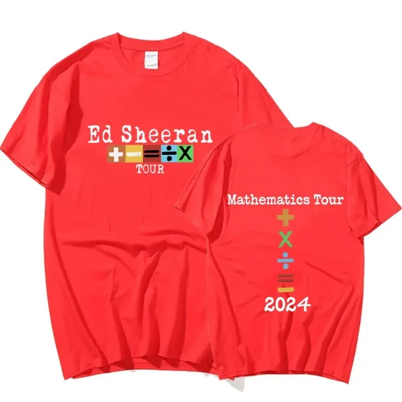 Vintage 2024 Concert Tour T Shirt Fans Gift 100% Cotton Casual T-Shirts Men'S Vintage Hip Hop Tee Shirt Oversized RED