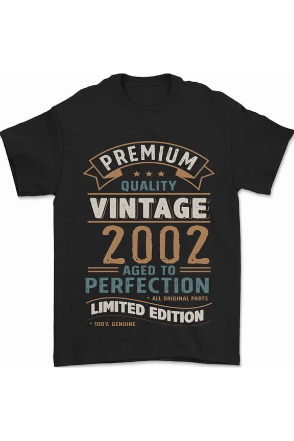 Vintage 24th Birthday 2002 Mens T-Shirt