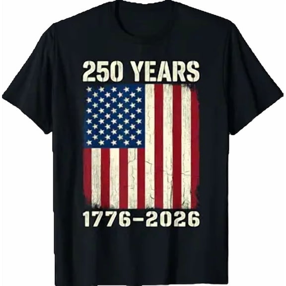 Vintage 250 Years American 1776 2026 250th USA Men Women T-Shirt