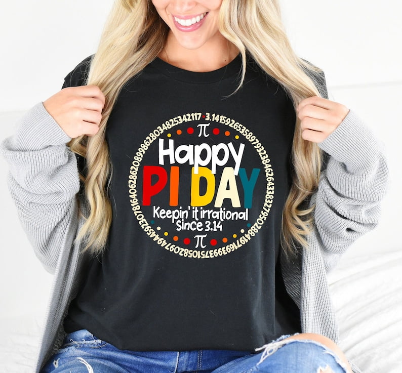 Vintage 3.14 Pi Digits Happy Pi Day Shirt, Happy Pi Day Shirt, Pi Shirt ...