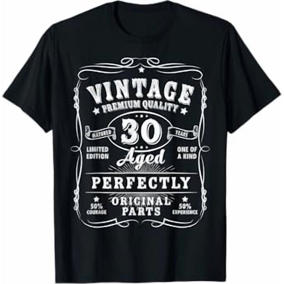 Vintage 30th Birthday Decorations Men Gag Funny 30 Birthday T-Shirt