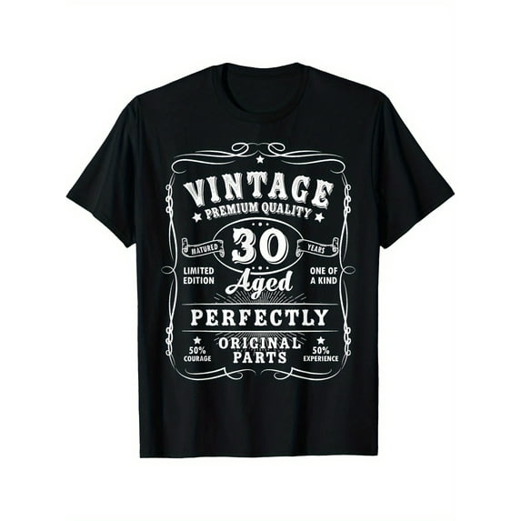 Vintage 30th Birthday Decorations Men Gag Funny 30 Birthday T-Shirt