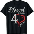 thumbnail image 1 of Vintage 40th Birthday Blessed By God, Happy Birthday Gift T-Shirt, 1 of 3