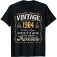 thumbnail image 1 of Vintage 40th Birthday Classic Born In 1984 All-Original T-Shirt, 1 of 2