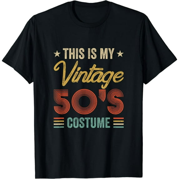 Vintage 50S Costume 50's Outfit 1950S Fashion 50 Theme Party T-Shirt