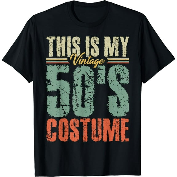 Vintage 50s Costume 50's Outfit 1950s Fashion 50 Theme Party T-Shirt