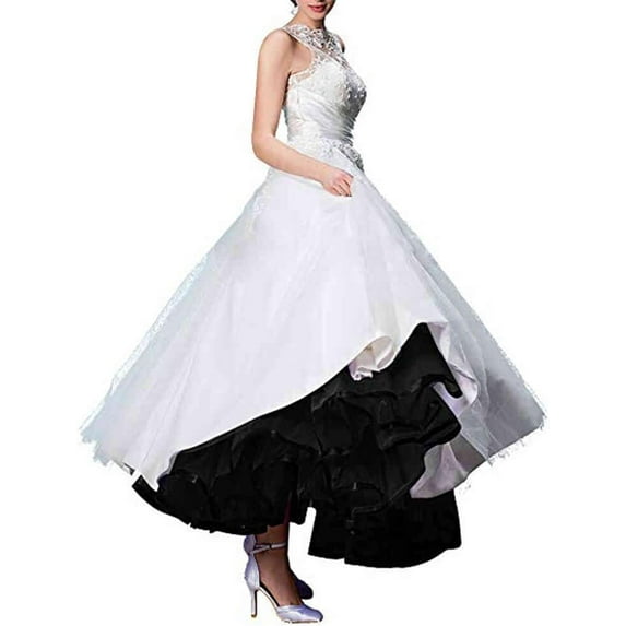 Vintage 50s Rockabilly Petticoat for Women Girls Crinoline Half Slip Tutu Skirt Organza