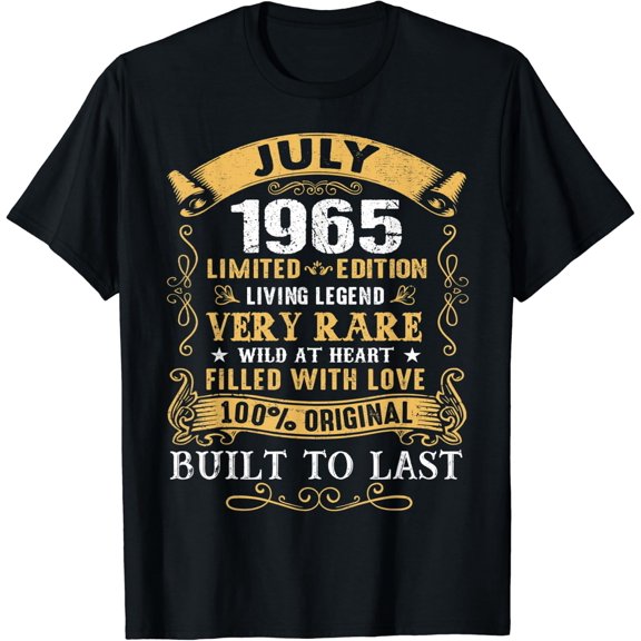 Vintage 56Th Birthday July 1965 Shirt 56 Years Old T-Shirt Unisex S-5XL Hot Trending Shirt, Vintage Birthday Gift