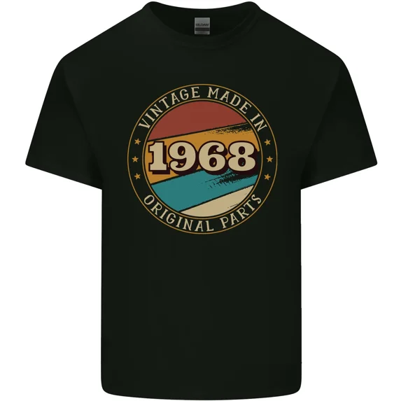 Vintage 57th Birthday Made In 1968 Funny Retro Style Gift Unisex T-Shirt