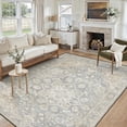thumbnail image 1 of 5x7 Washable Area Rug Non-Slip Low Profile Vintage Distressed Oriental Rug for Living Room, Bedroom, Dining Room, Office, 1 of 13