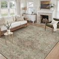 thumbnail image 1 of 5x7 Washable Area Rug Non-Slip Low Profile Vintage Distressed Oriental Rug for Living Room, Bedroom, Dining Room, Office, 1 of 13
