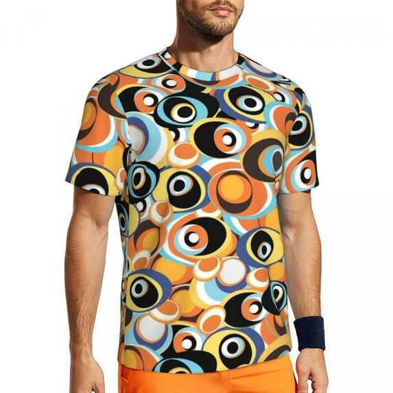 Vintage 60S 70S Hippie Gym T-Shirt Flower Power Print Harajuku T-Shirts Male Street Style