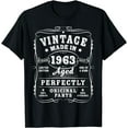 thumbnail image 1 of Vintage 60th Birthday Decorations Men Funny 1963 60 Birthday T-Shirt, 1 of 3