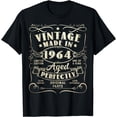 thumbnail image 1 of Vintage 60th Birthday Decorations Men Funny 1964 60 Birthday T-Shirt, 1 of 4