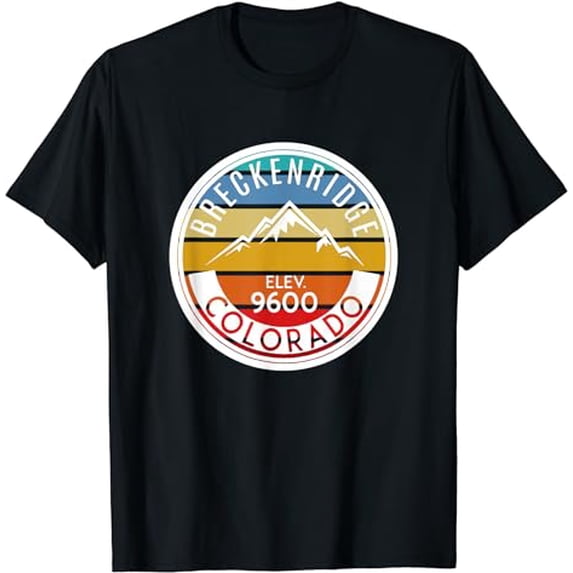 Vintage 70s 80s Breckenridge Colorado Rocky Mountain Skiing T-Shirt