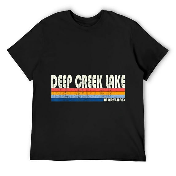 Vintage 70s 80s Style Deep Creek Lake MD T-Shirt