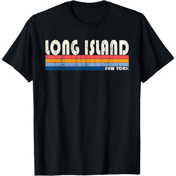 Vintage 70s 80s Style Long Island NY T-Shirt T-Shirt