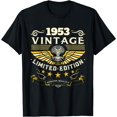 thumbnail image 1 of Vintage 70th Birthday Decorations Men Funny 1953 70 Birthday T-Shirt, 1 of 4