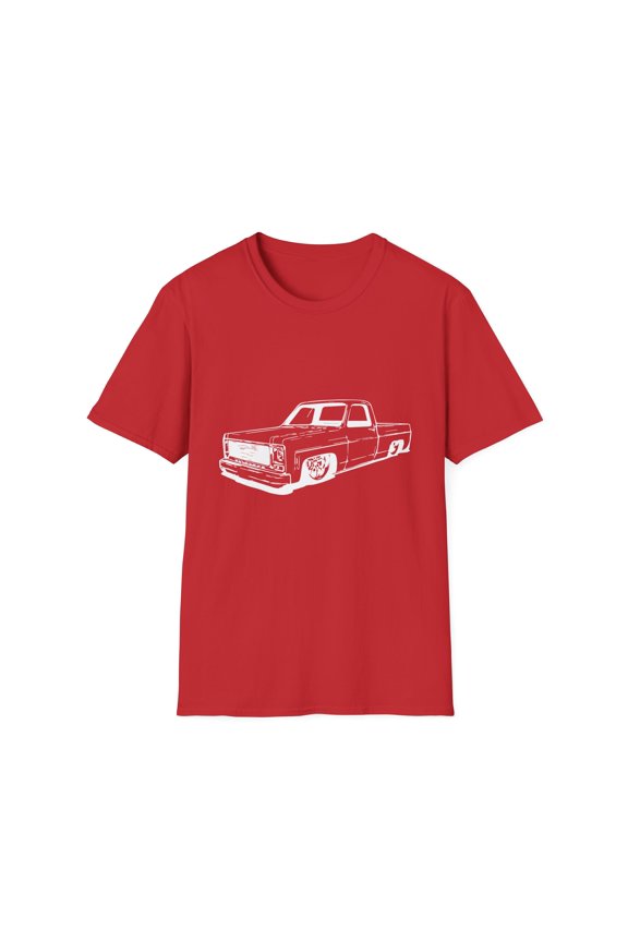 Vintage 73-87 Mini C10 Truck Slammed Graphic Gift Retro Cool Automotive Enthusiast Men Women Unisex Softstyle T-Shirt