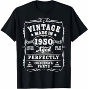 Vintage 75 Birthday Decorations Men 75yr 1950 75th Birthday T-Shirt