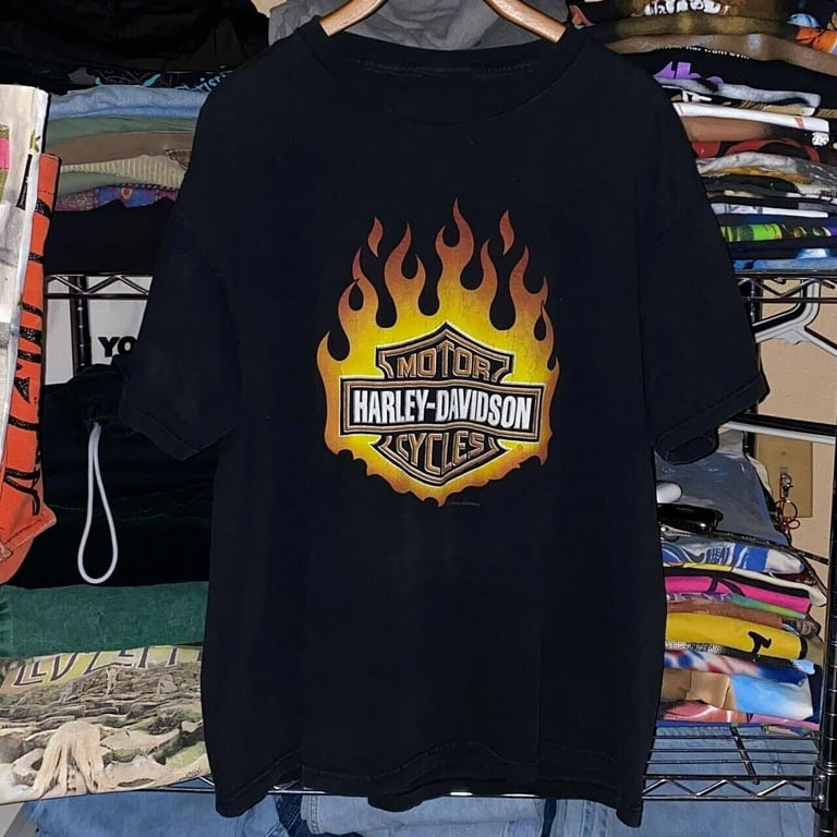 HARLEYDAVIDSONハーレー FLAME tシャツ90s 80s