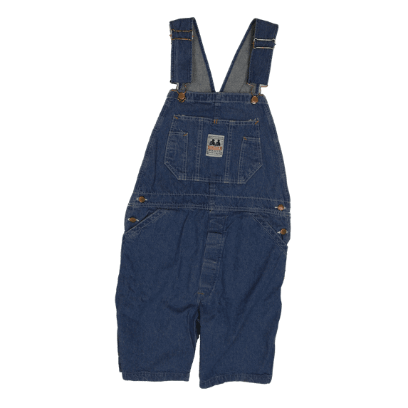 Vintage 80's Bubba Brand Denim Short Overalls, US Navy Manufacturer, Shortyalls