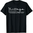 thumbnail image 1 of Vintage 80Th Birthday Decorations Vintage 1945 80 Years Old T-Shirt Unisex S-5XL Hot Trending Shirt, Vintage Birthday Gift, 1 of 2