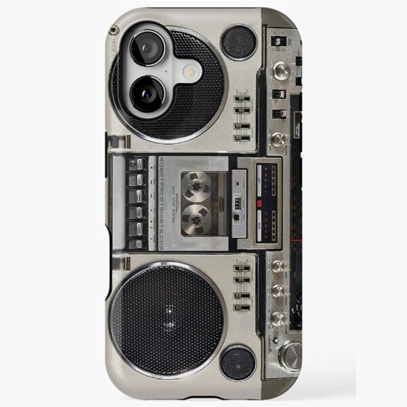 Vintage 80s Boombox Retro Music Player Nostalgia Style with X403 Phone Case Compatible with iPhone 17 16 15 14 13 12 11 Pro Max – Premium Protection