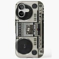 thumbnail image 1 of Vintage 80s Boombox Retro Music Player Nostalgia Style with iPhone 17 to 11 Pro Max, 1 of 2