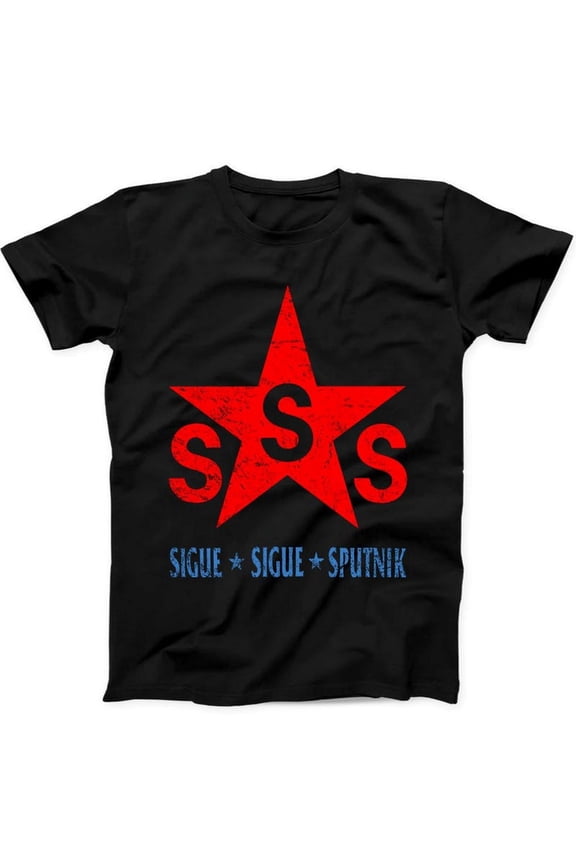 Vintage 80s Cyberpunk New Wave Synth Pop Music Black Tee Shirt,for men & women up to 5XL